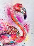 A3 Flamingo Paint Sketch #1