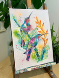 A3 Hummingbird Paint Sketch #1