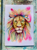 A3 Lion Paint Sketch #1