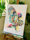 A3 Owl Paint Sketch #1