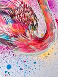 A3 Flamingo Paint Sketch #1