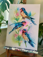 A3 Swallow Paint Sketch #1