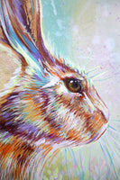 Boxing Hares flower meadow commission