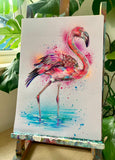 A3 Flamingo Paint Sketch #1