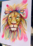 A3 Lion Paint Sketch #1