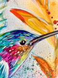 A3 Hummingbird Paint Sketch #1