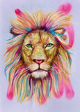 A3 Lion Paint Sketch #1