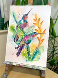 A3 Hummingbird Paint Sketch #1