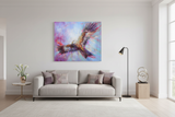 Red Kite painting in living room