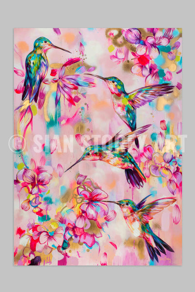 Blossom Garden - signed print - available in A3 or A2